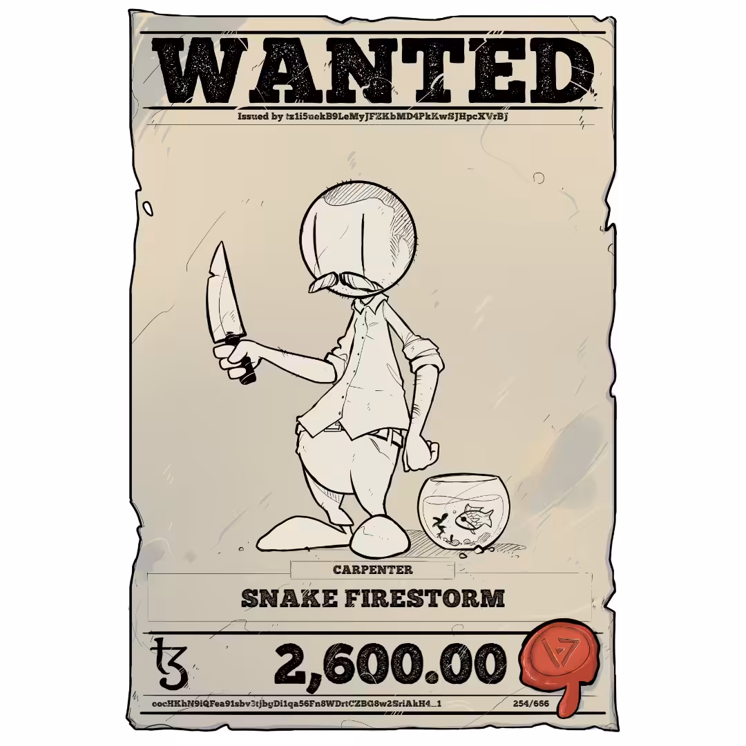 SNAKE FIRESTORM | TEZOS PIRATE 254/666