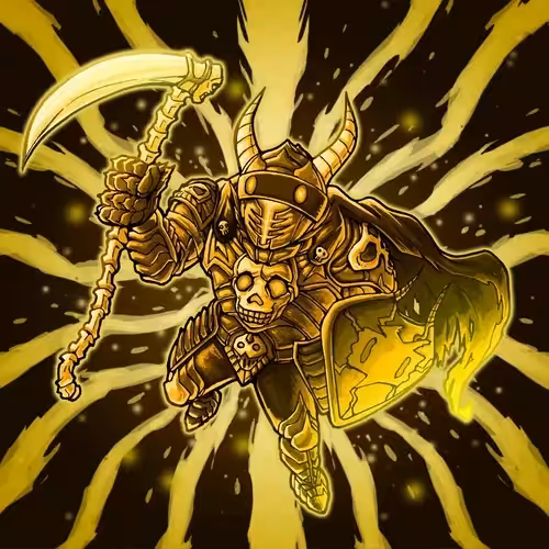 Golden Death Knight Man