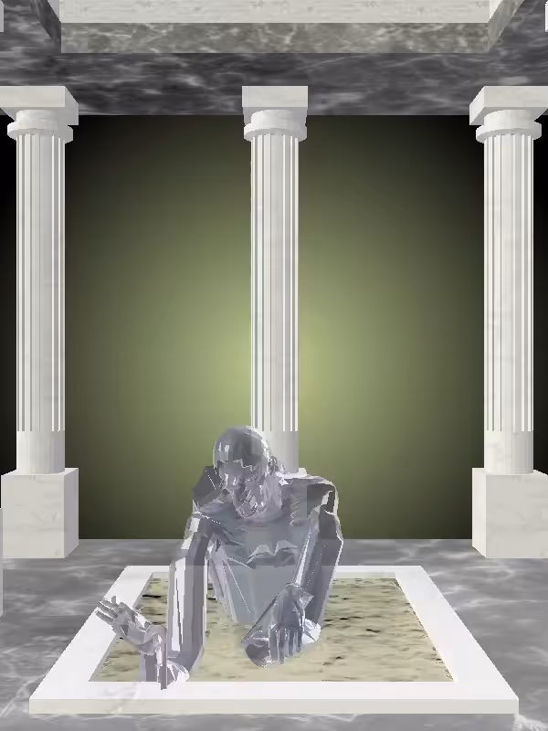 HeavenComputer: The Fading Fragmented Crawling Midnight Gloss Man #4075