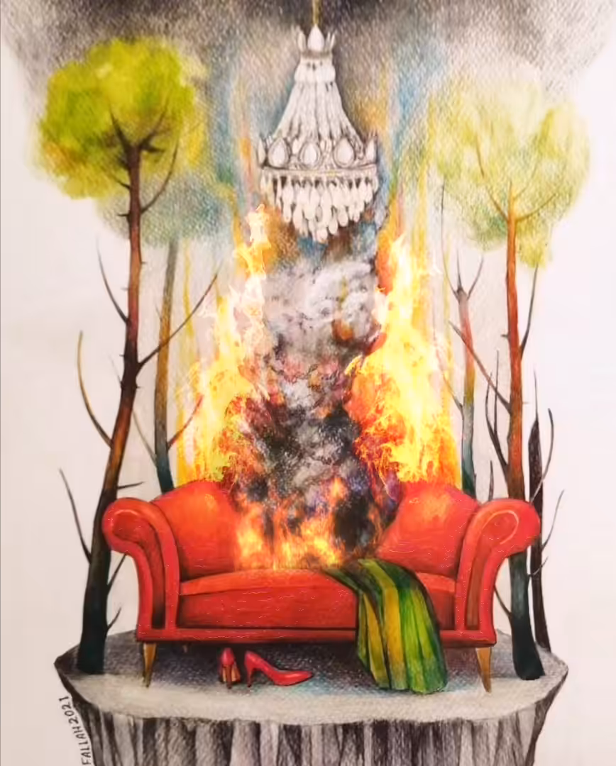Burning garden