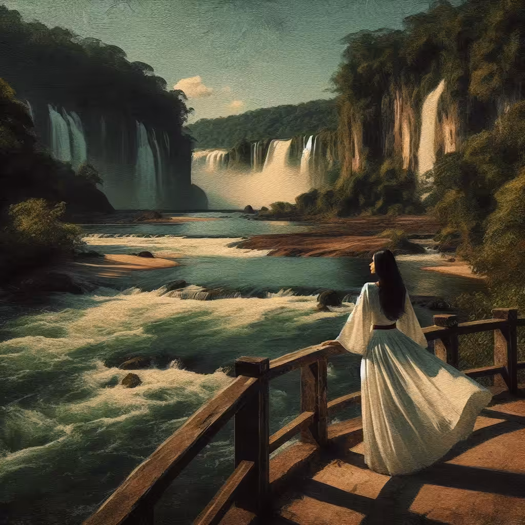 Contemplation at the Heart of the Waterfalls