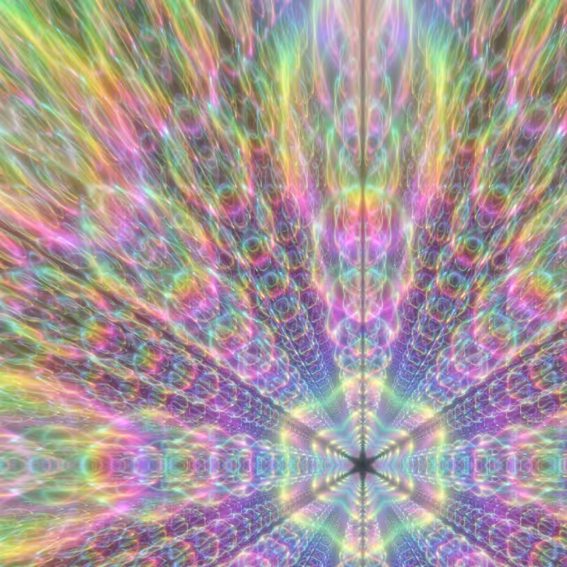 Fluorescent Hexagram #14