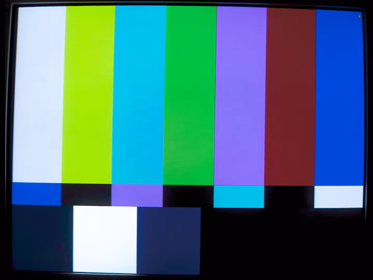 CRT Flux Phaser SMPTE Color Bars Processing
