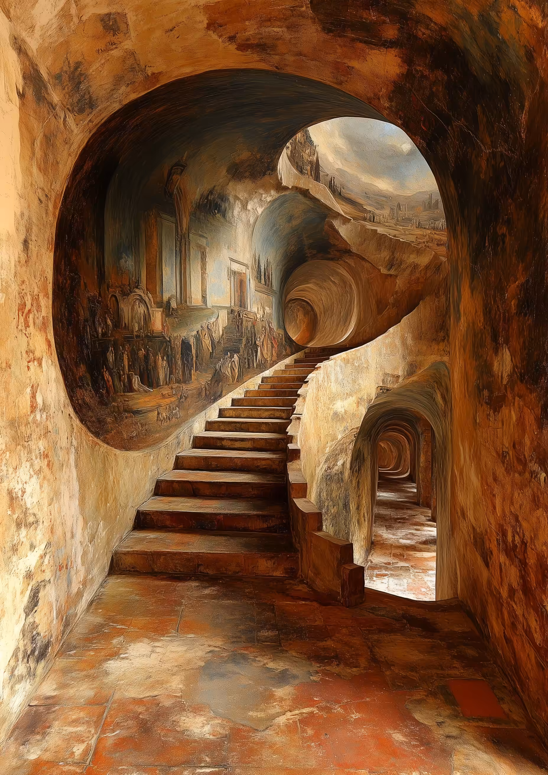 The Staircase of Memorial Echoes