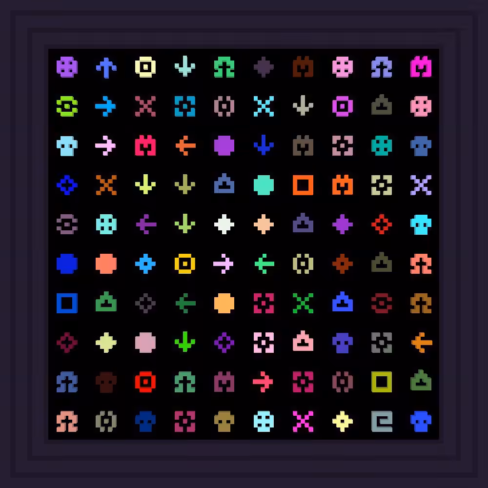 thr33som3s is thr33zi3s and thr33zi3s are thr33som3s :: Procedural Symbols #464/1000
