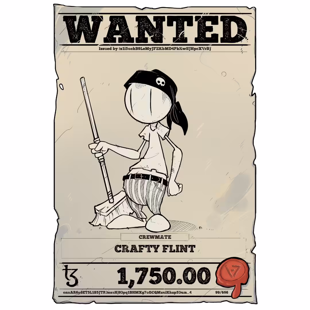 CRAFTY FLINT | TEZOS PIRATE 99/666
