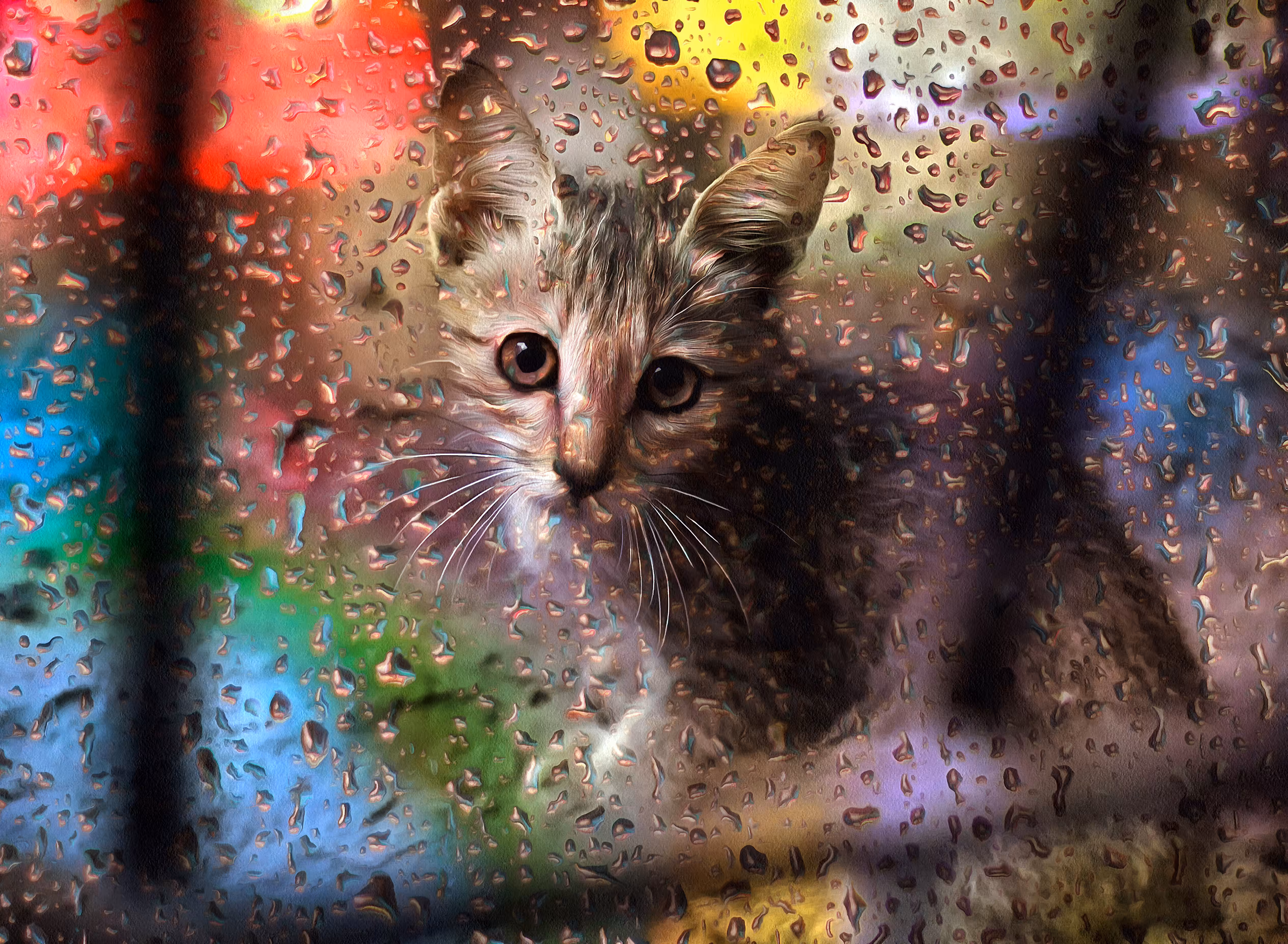 Home alone kitten