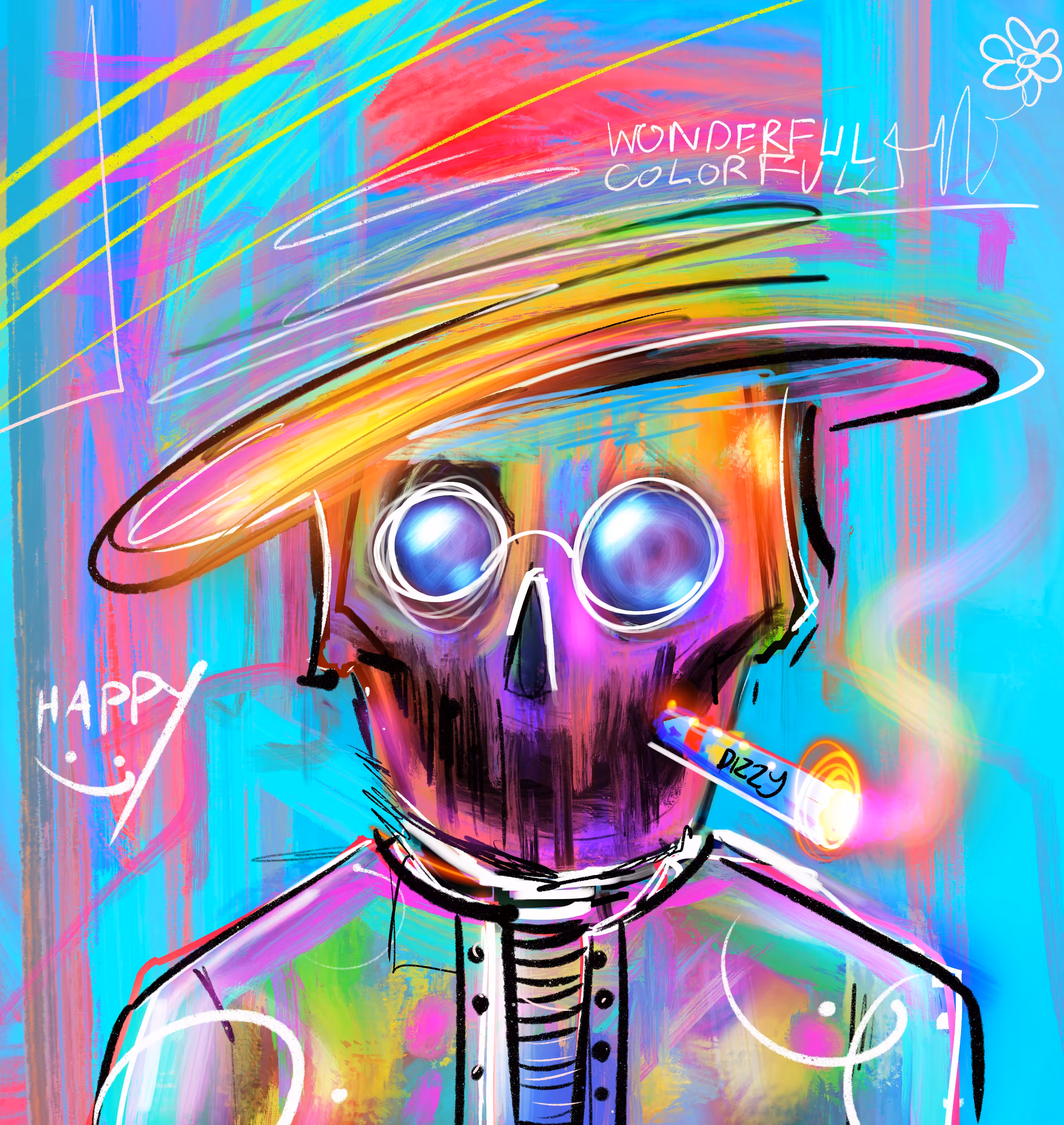 crazy skull #09 power of color 