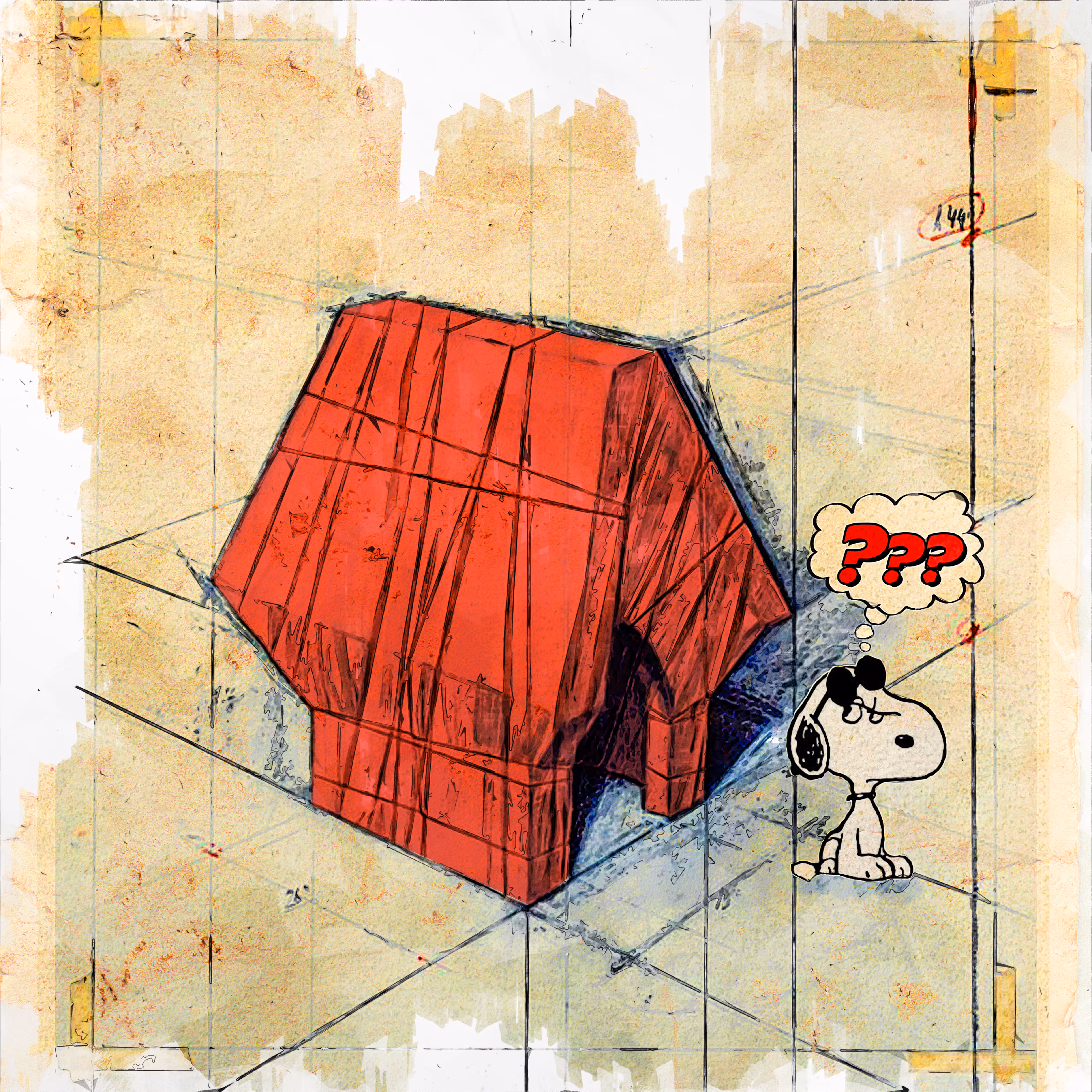 Wrapped Snoopy House