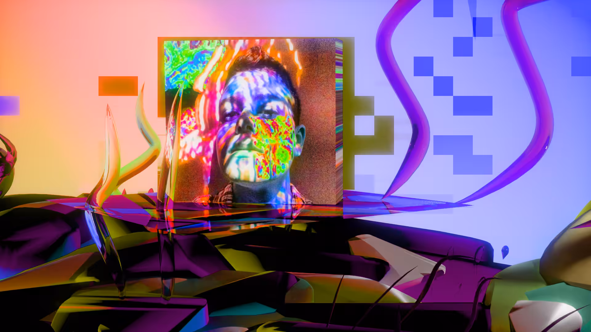 Accidental Pixels #36 "Portrait of the Artist" 