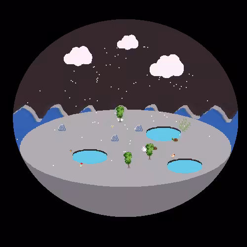 tiny terrarium world #1
