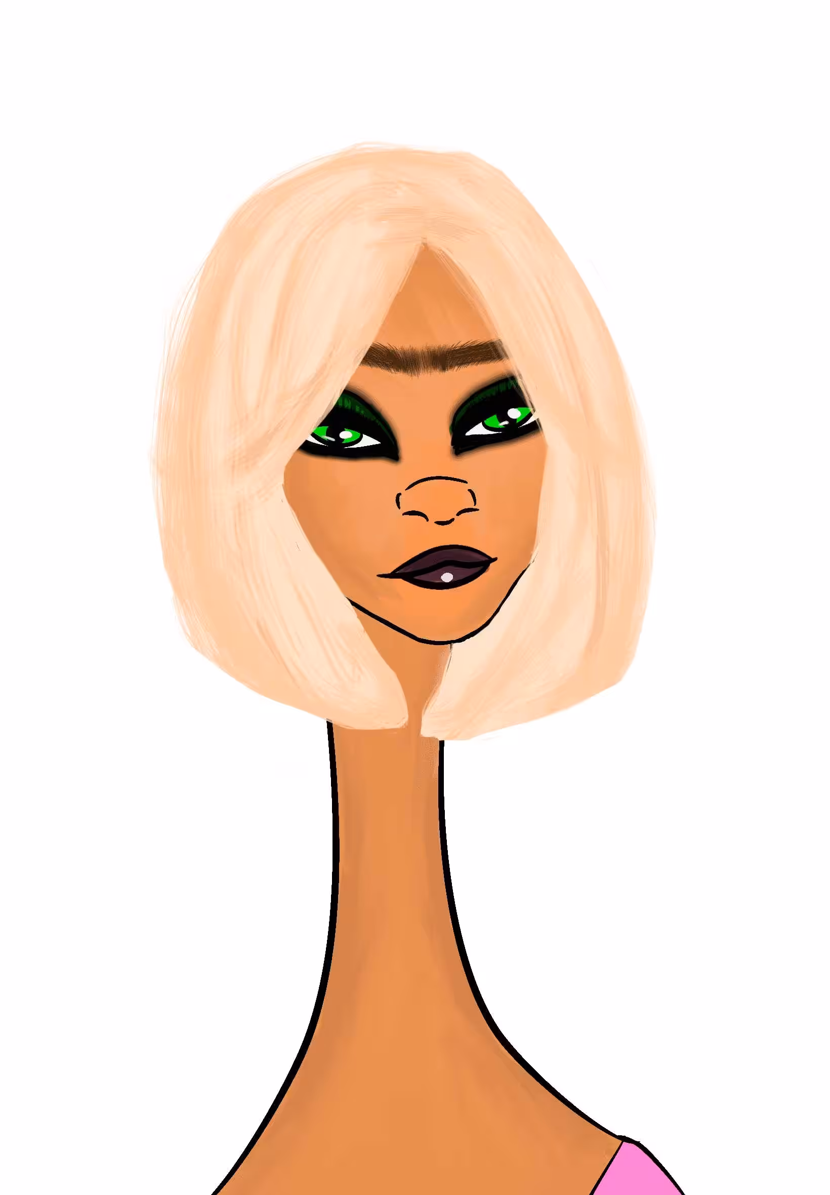 Long Neckie Ladies: Long Neckie Lady #2670