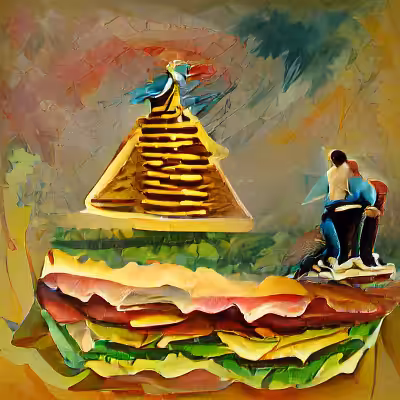 Abstract Cheesburger