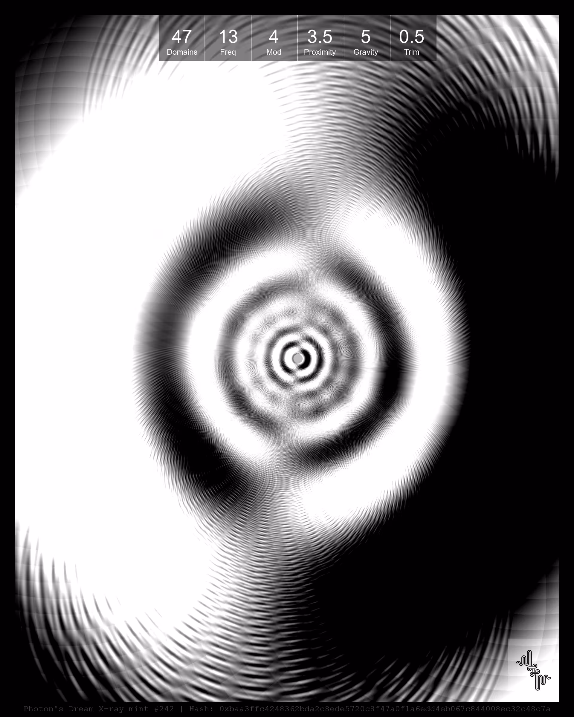 Photon's Dream X-rays by Harvey Rayner: Photon's Dream X-ray mint#242