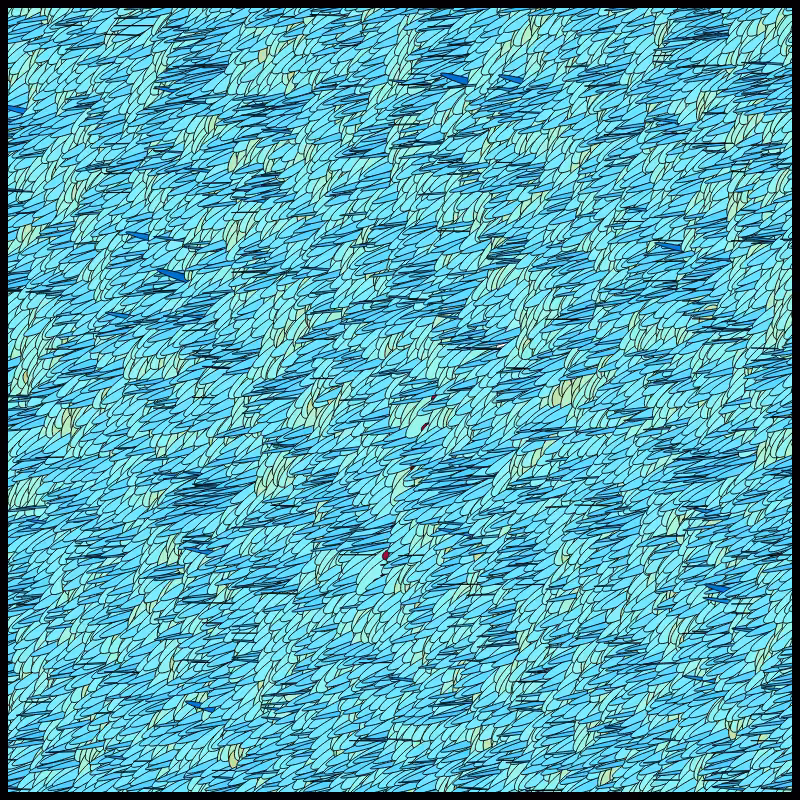 Flow Field Circles Triangle #49