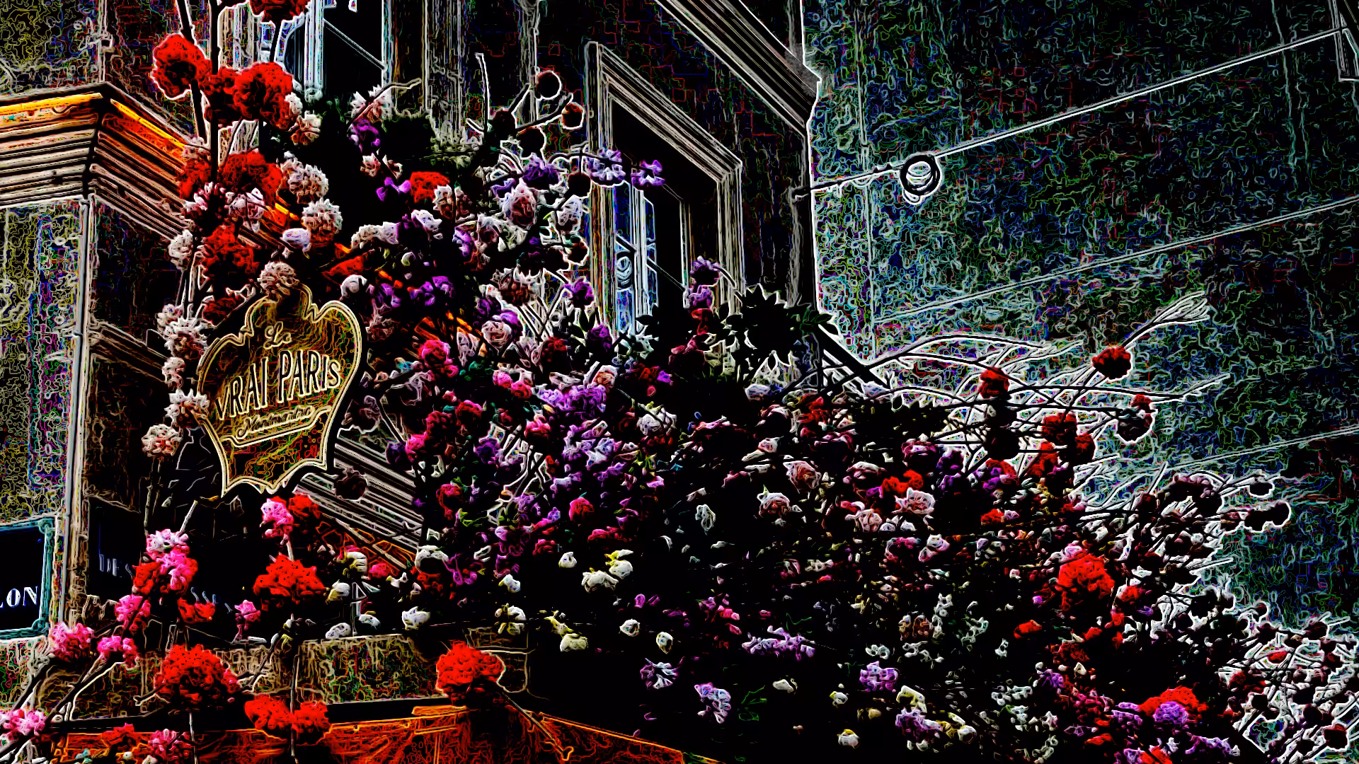 Flowers Over Café