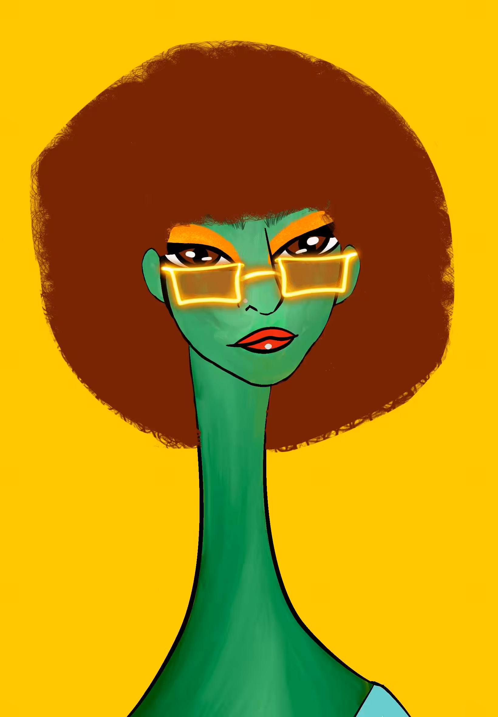 Long Neckie Lady #144