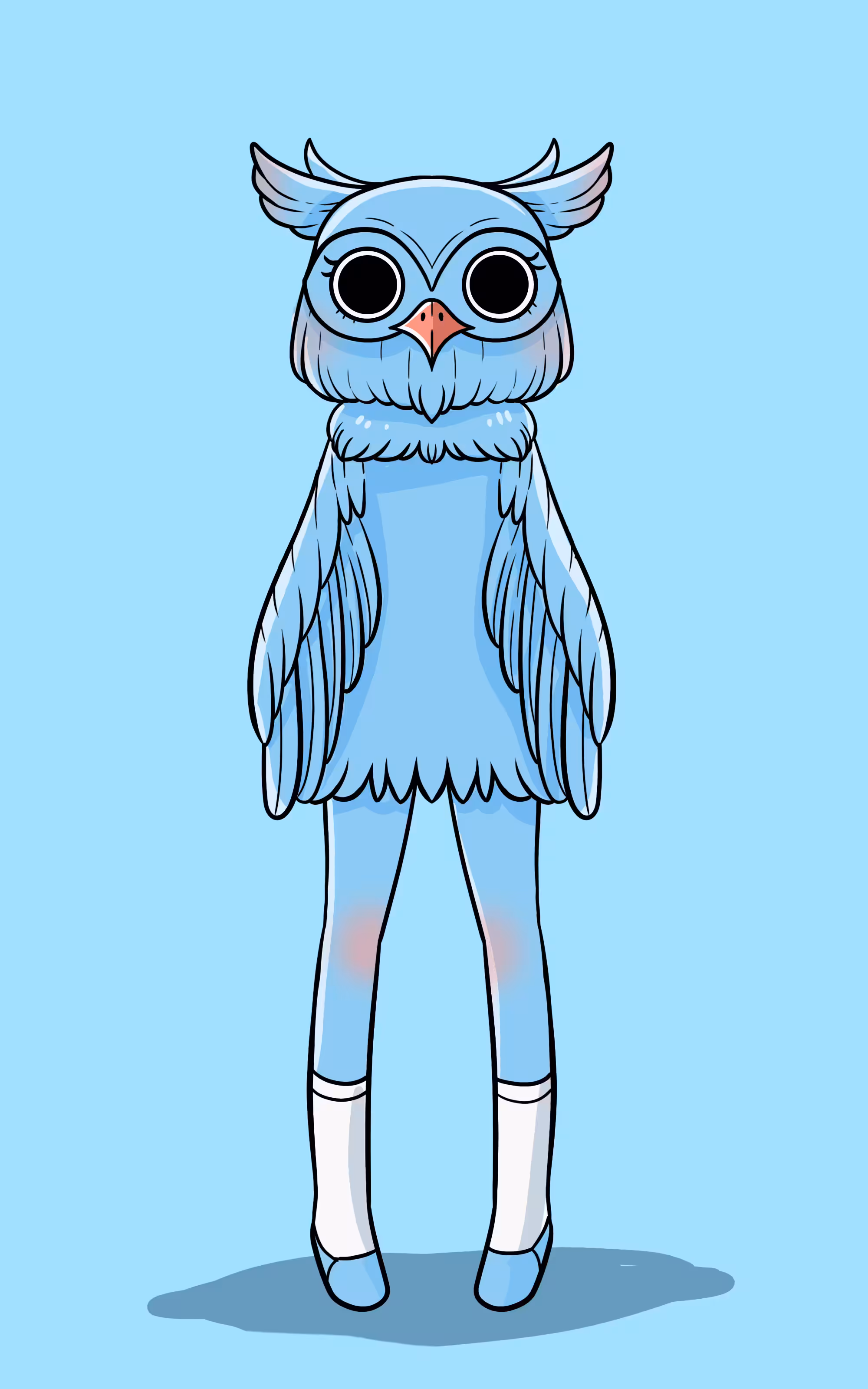 OWL TOWN #052 cool owl girl