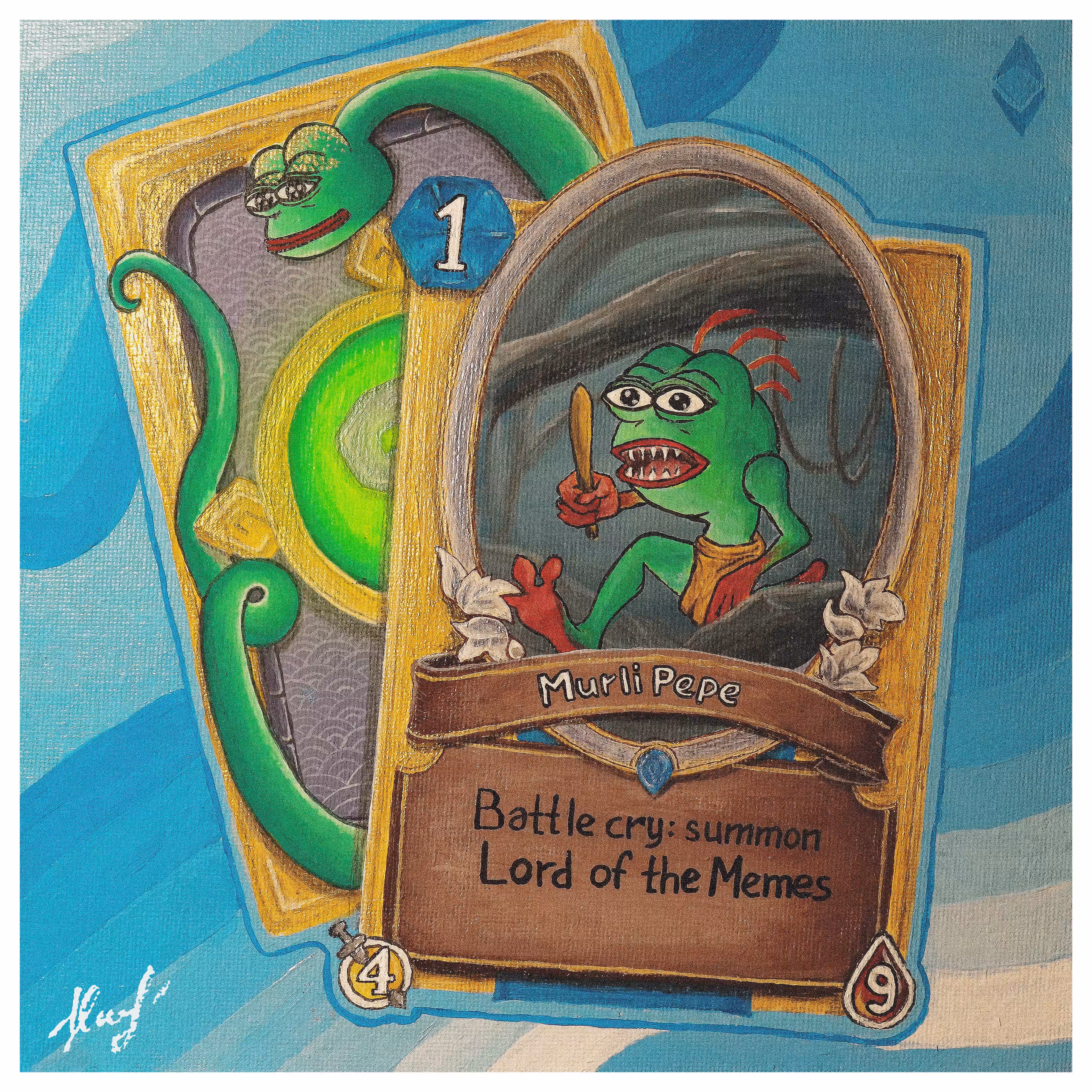 MURLI PEPE FROM MEMESTONE [ACRYLIC ART]