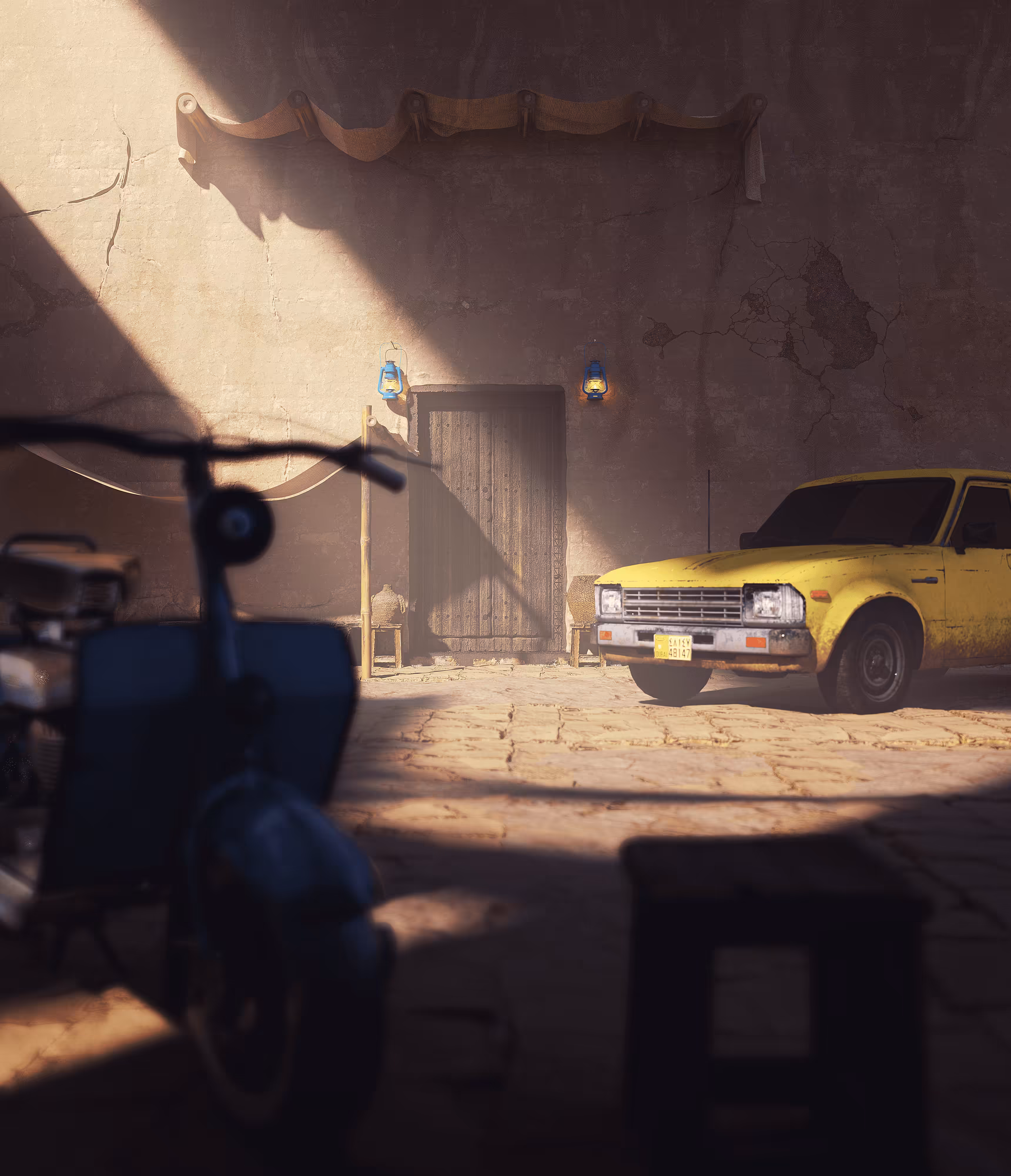 Old day of Dubai Concept 