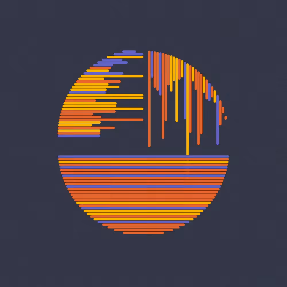Stripes in Circle #14