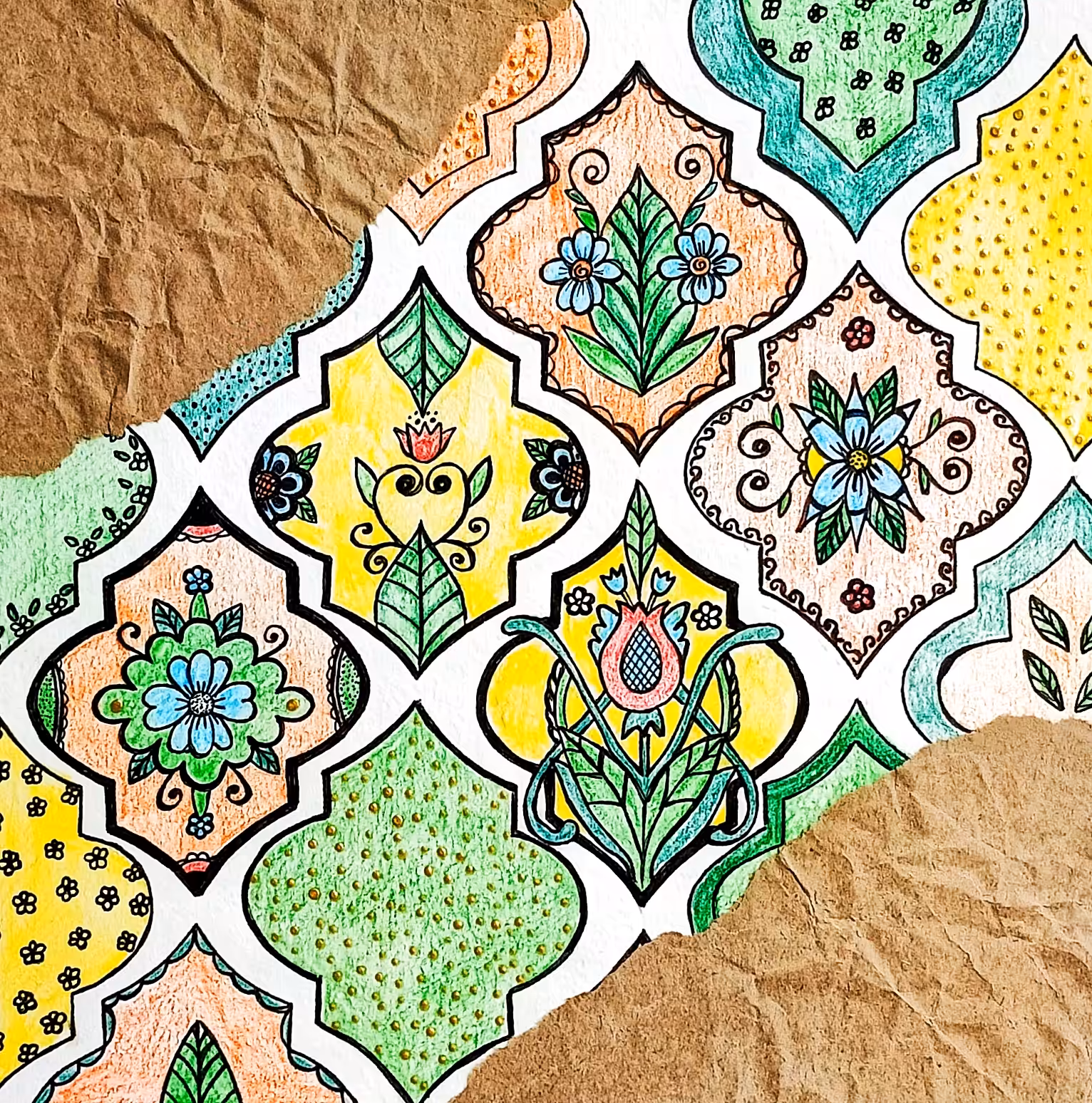 flowers in an ornament