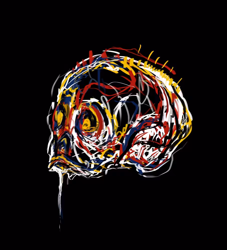 Studies of Basquiat / skull 2