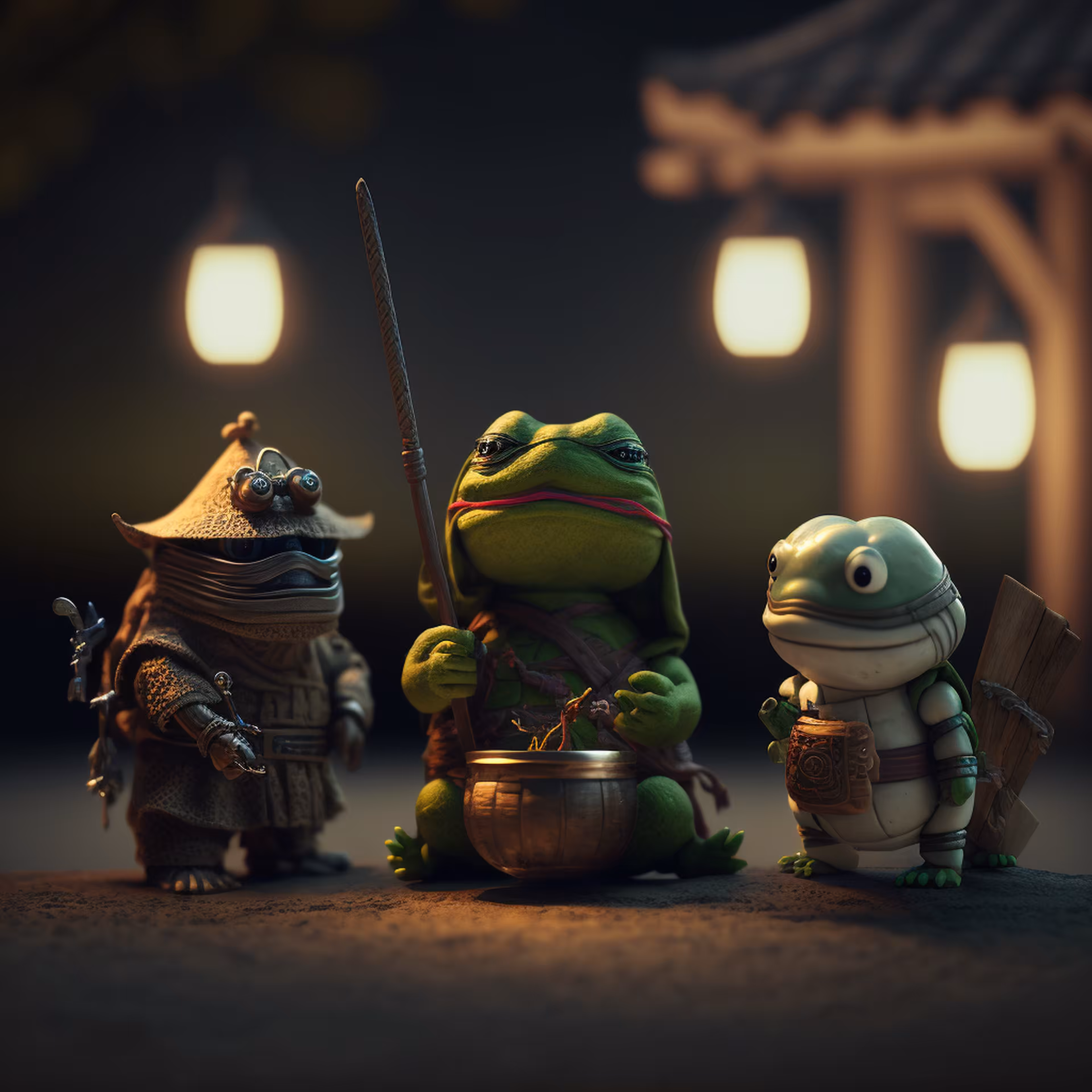 Pepe's World: Pepe samurai family
