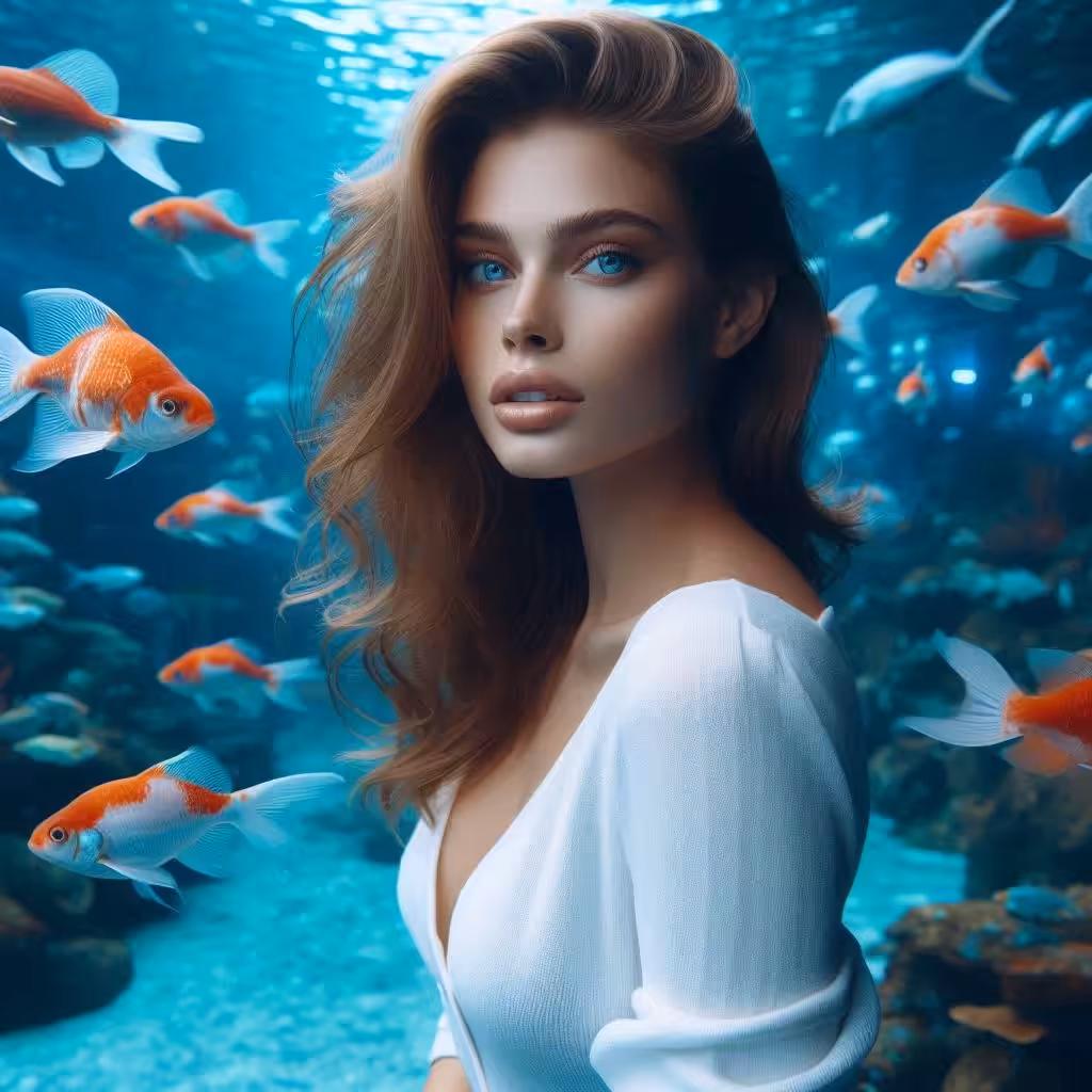 Monalisa art: Mona Lisa under the sea