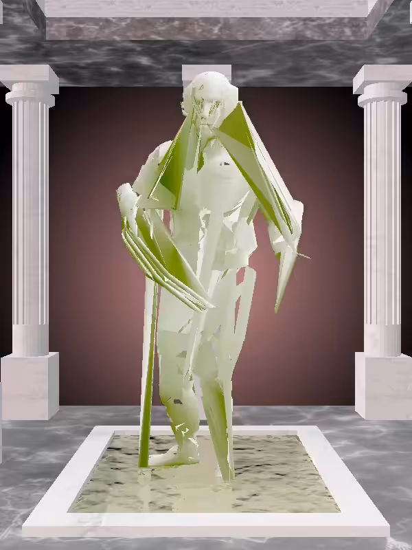 HeavenComputer: The Injured Matte Green Man #7717