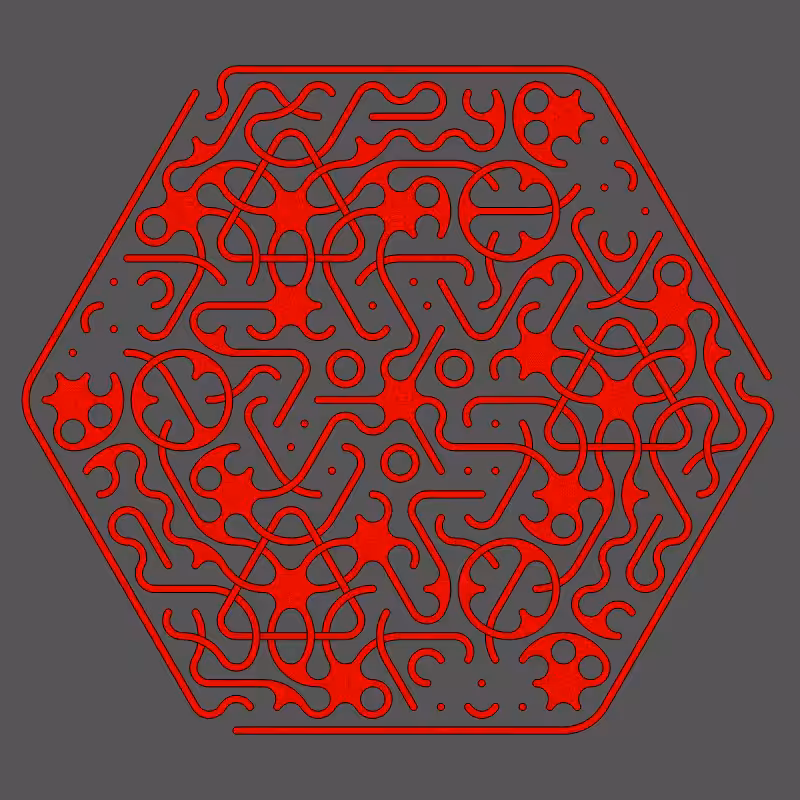 Threefold Symmetry - Dark Variations #248