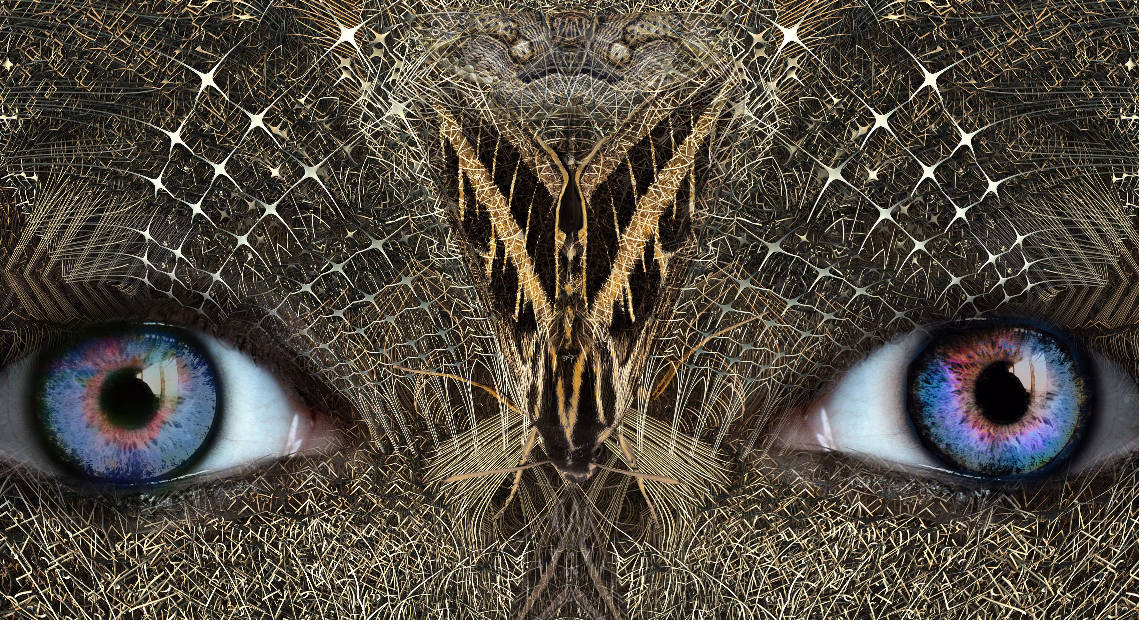 watching a moth melt into a fractal