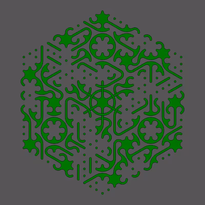 Threefold Symmetry - Dark Variations #382