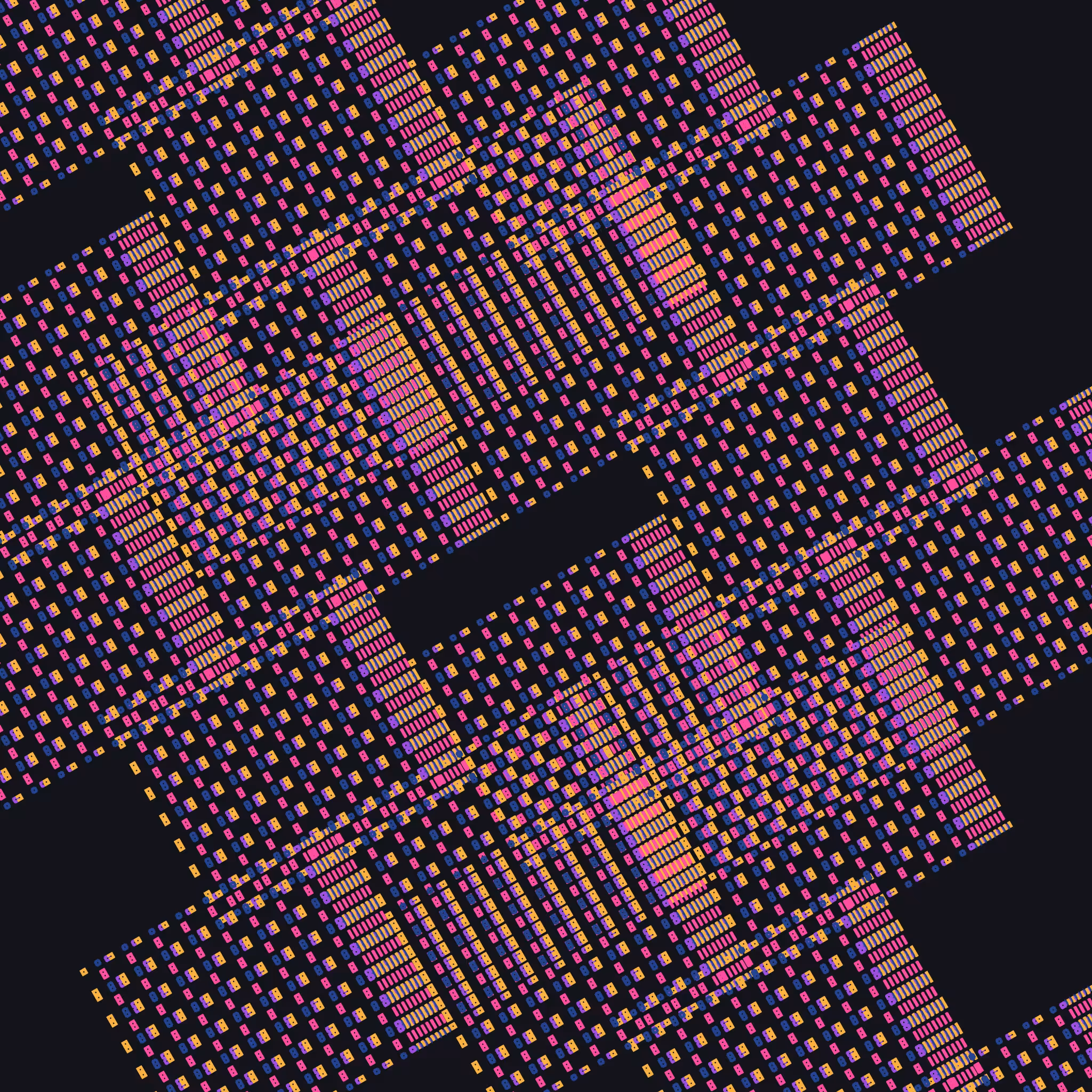 can't keep up: orthogonal carvings