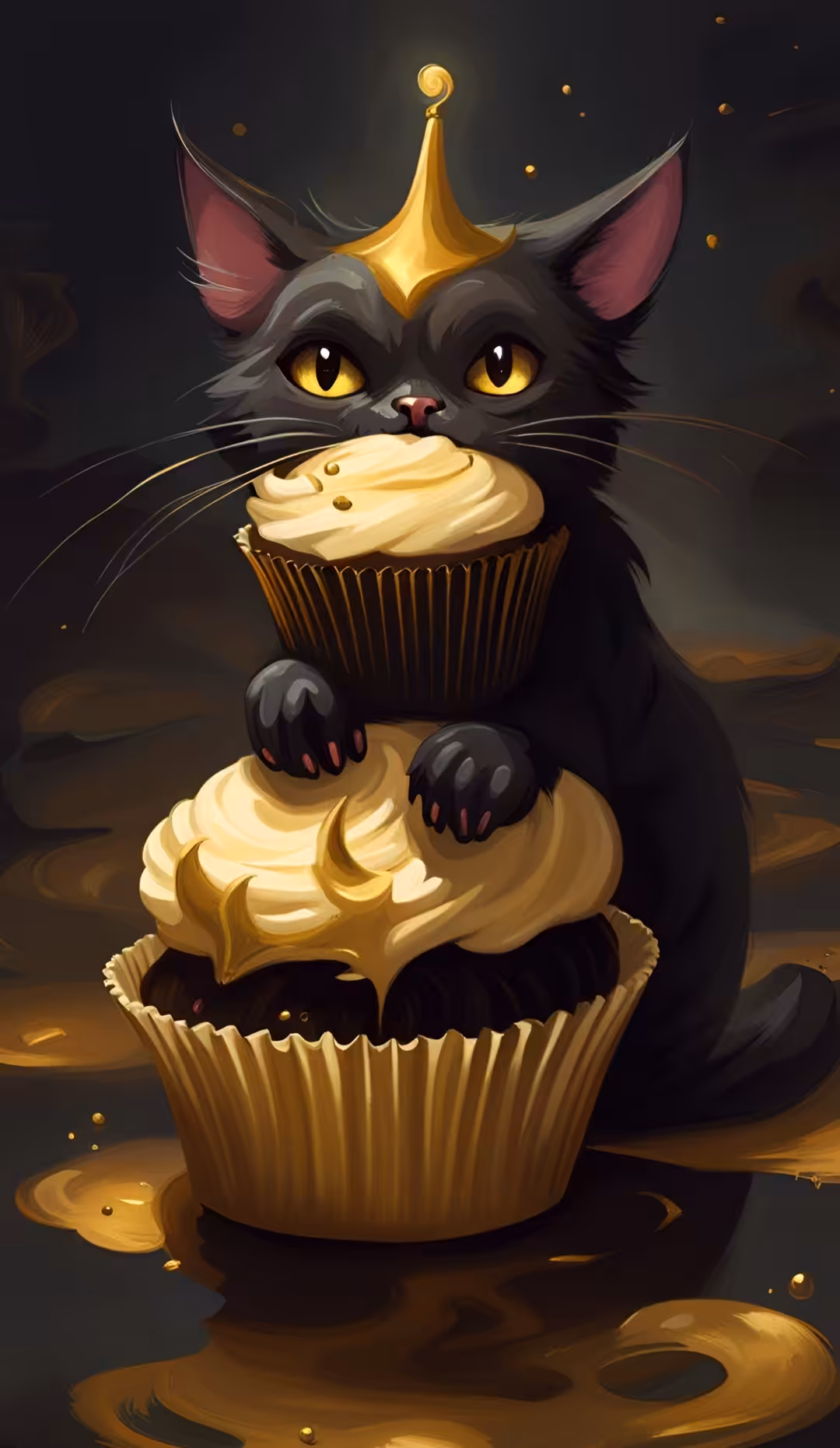 Joker Cupcake Cat