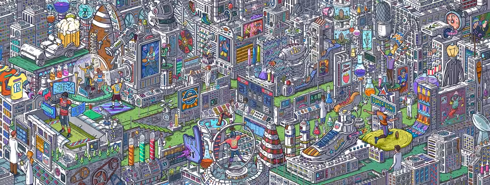 American Football Laboratory. The Mural.