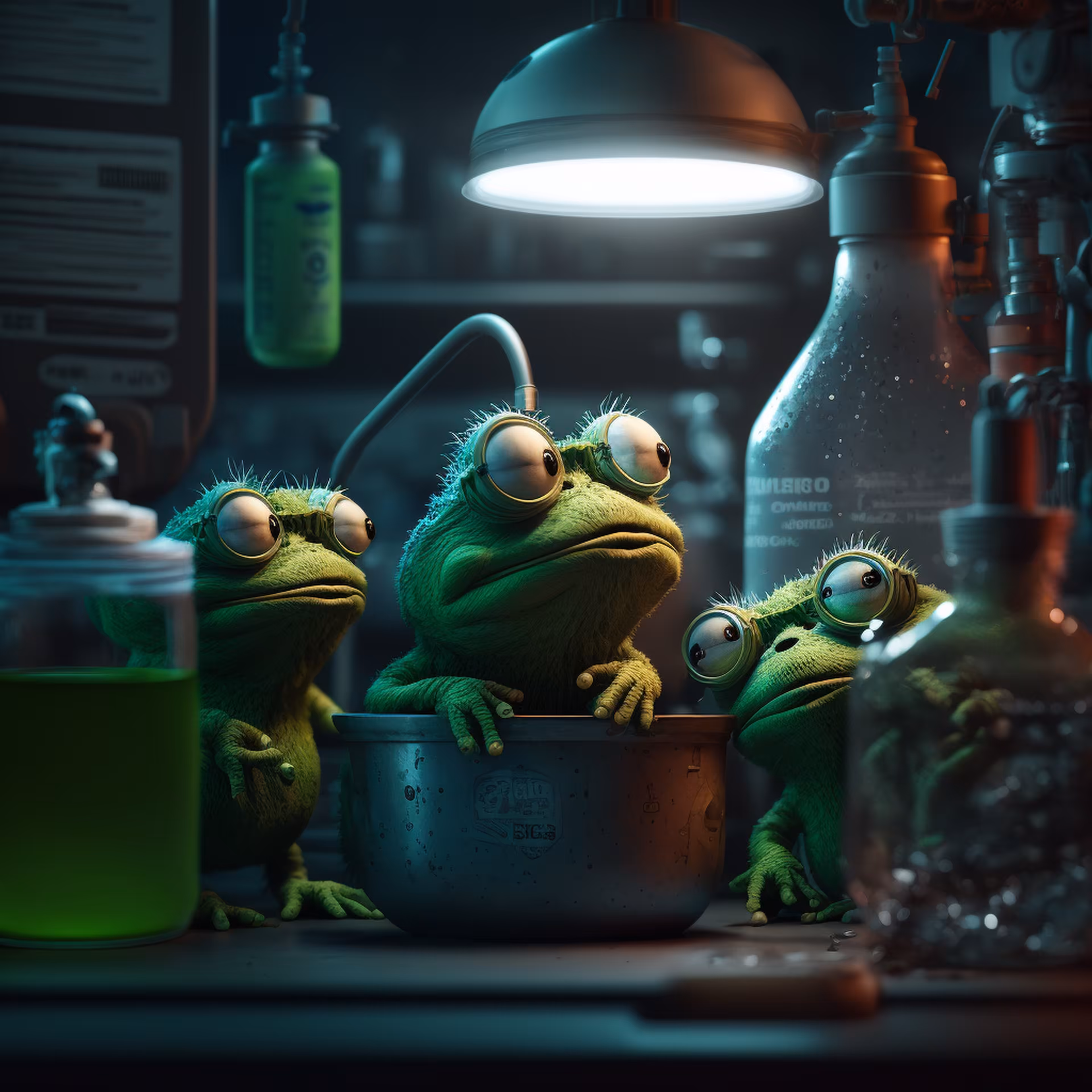 Pepe's World: Pepe fun in laboratory