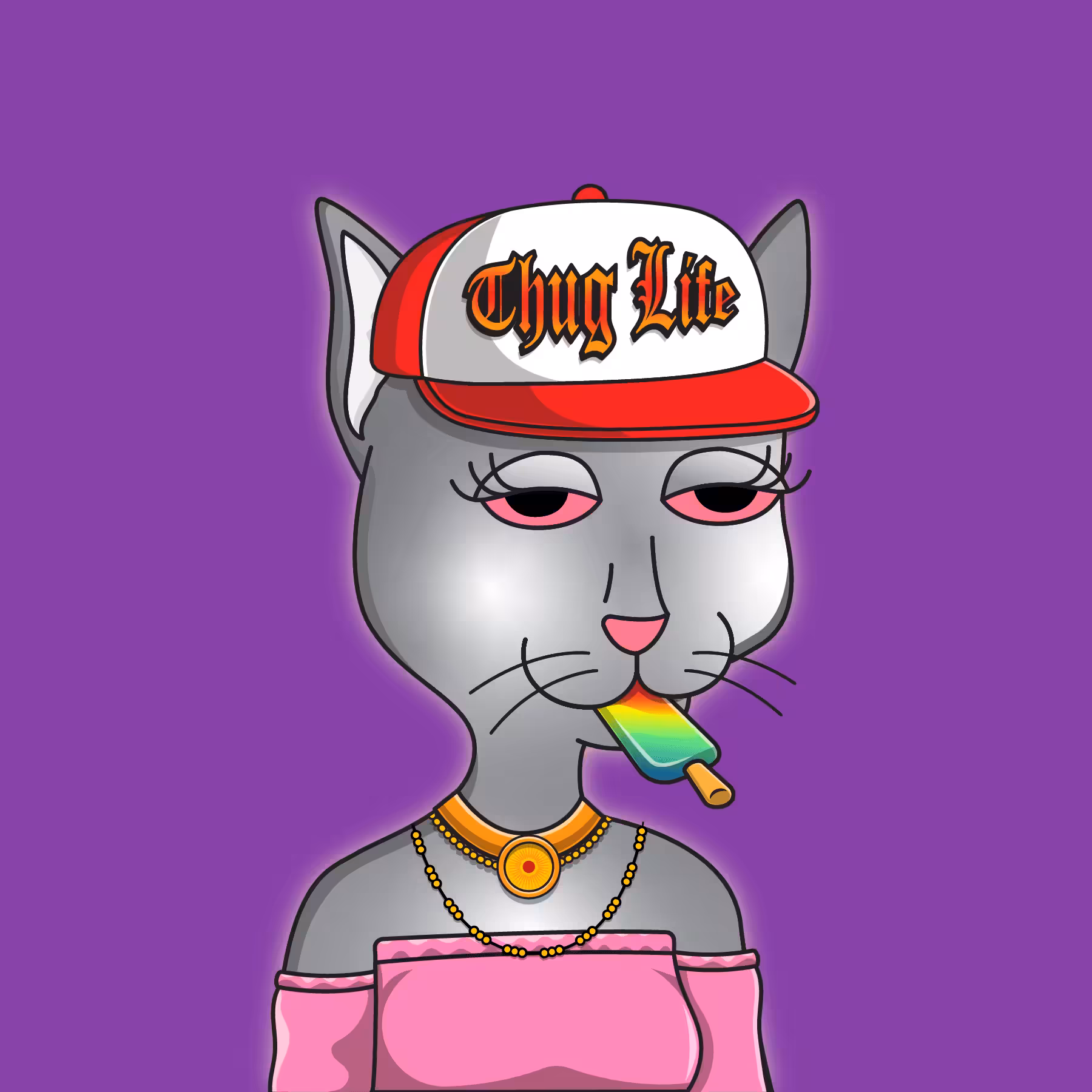 Girl Cat #607