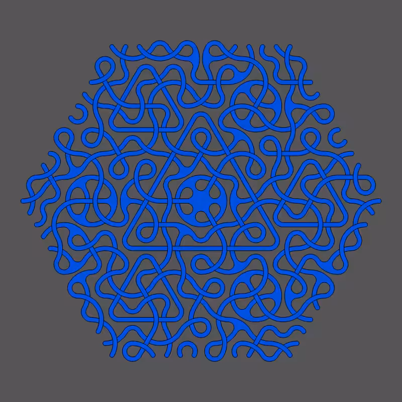 Threefold Symmetry - Dark Variations #129