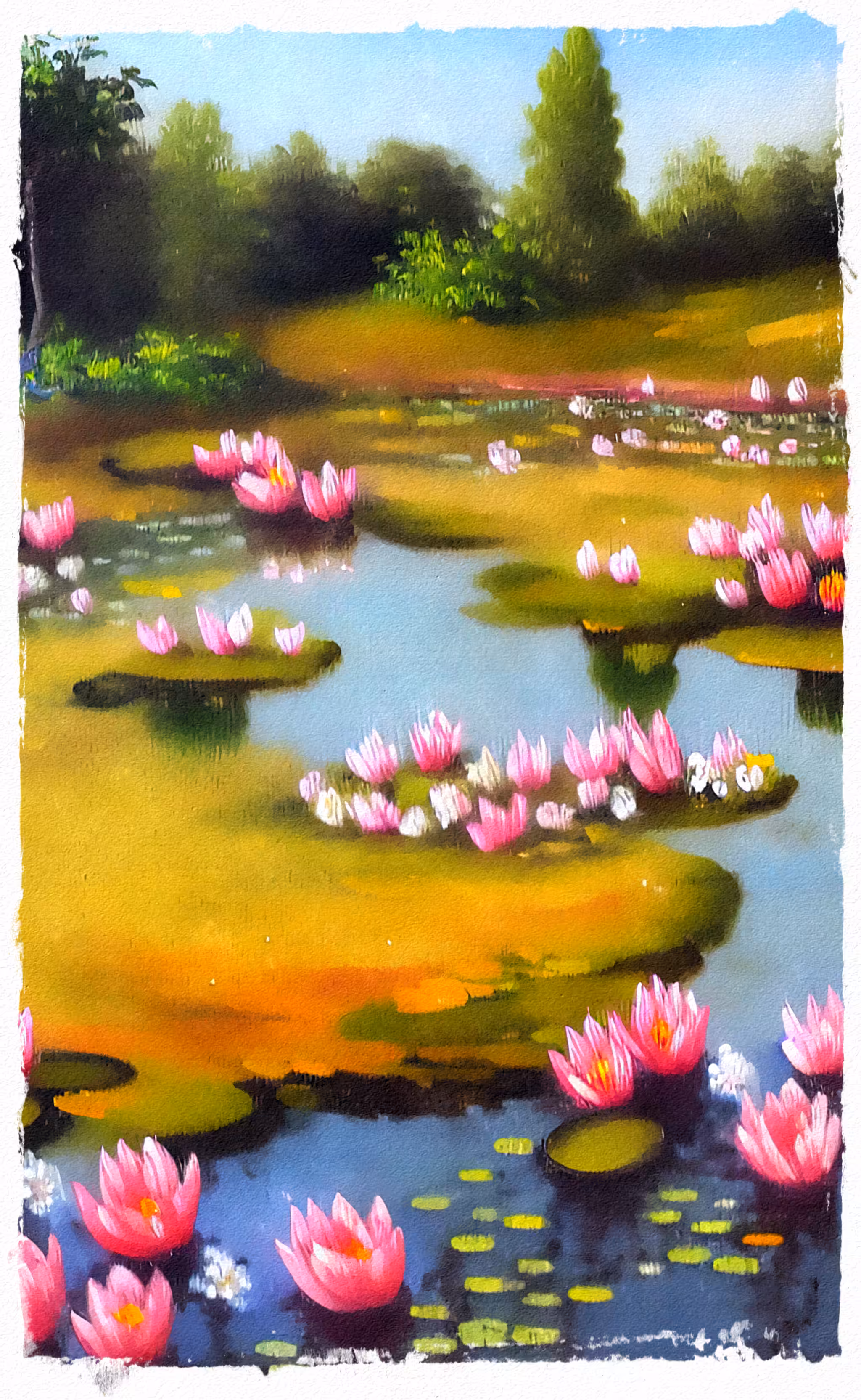 Flower pond 