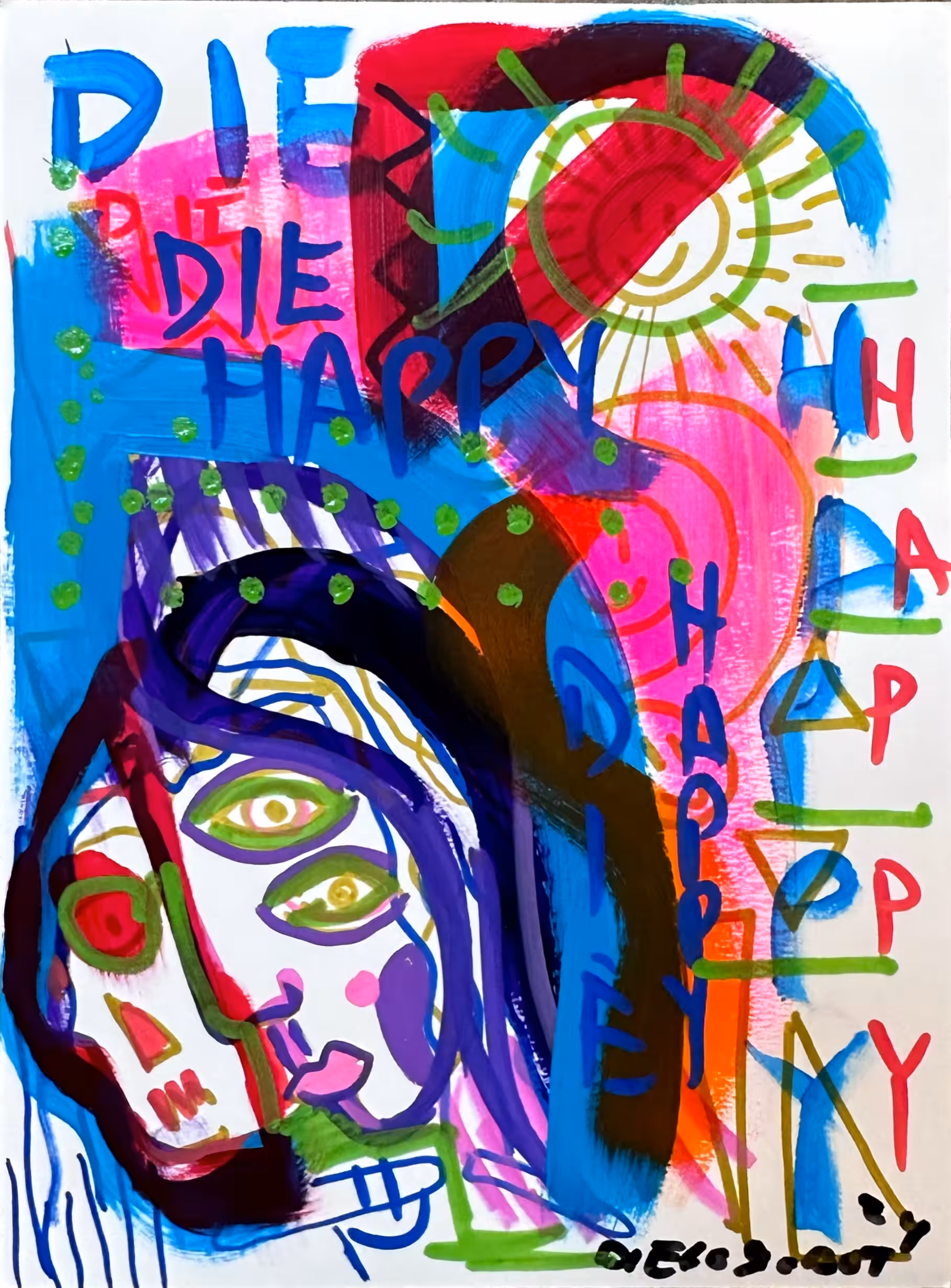 Die happy sketch 