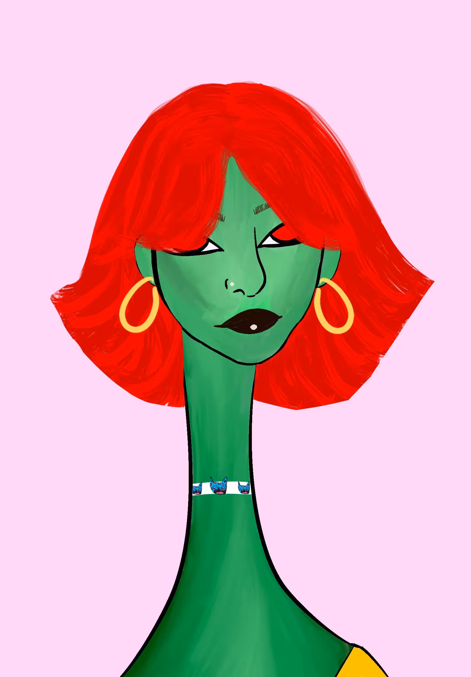 Long Neckie Ladies: Long Neckie Lady #1886