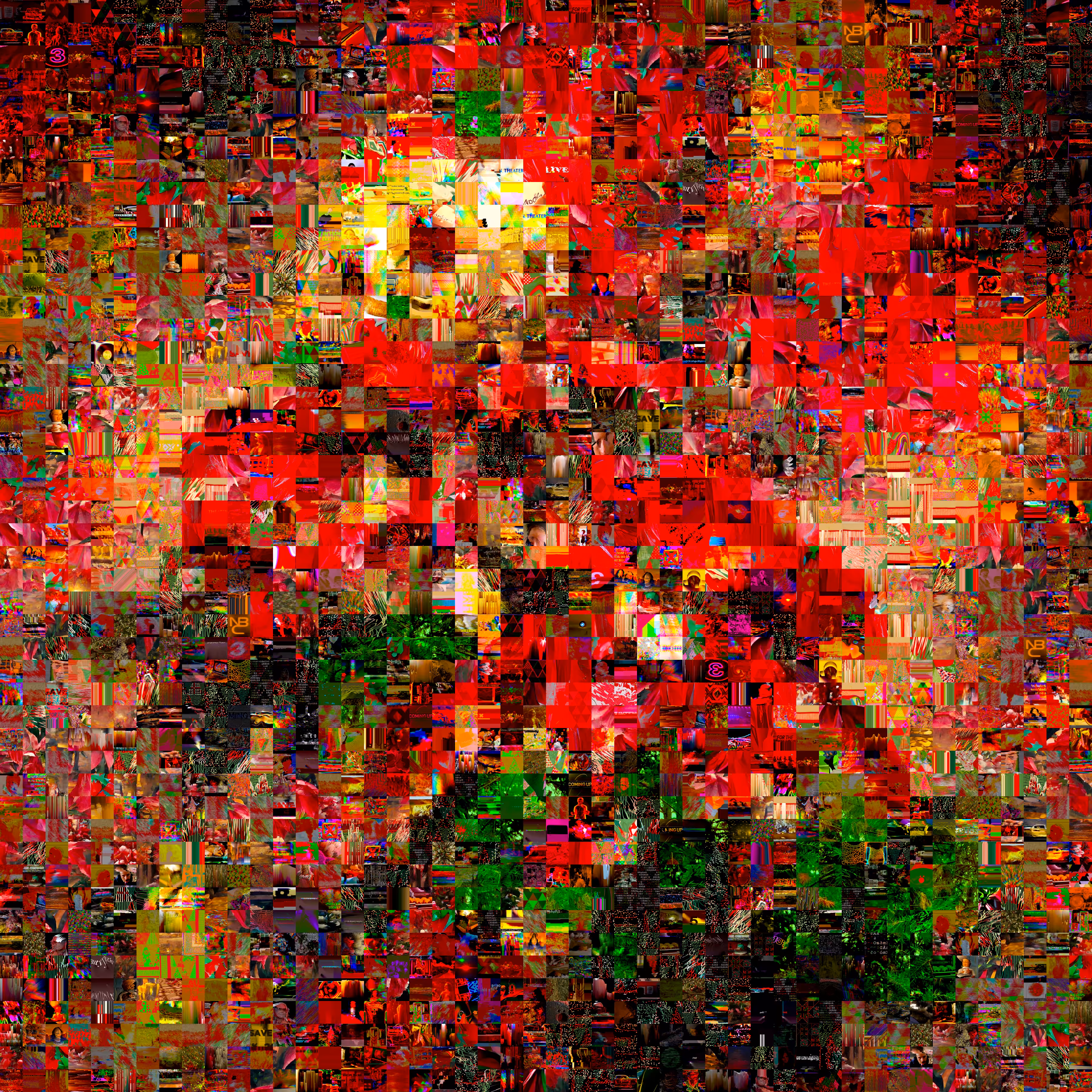 2021 Christmas Glitch Quilt 24