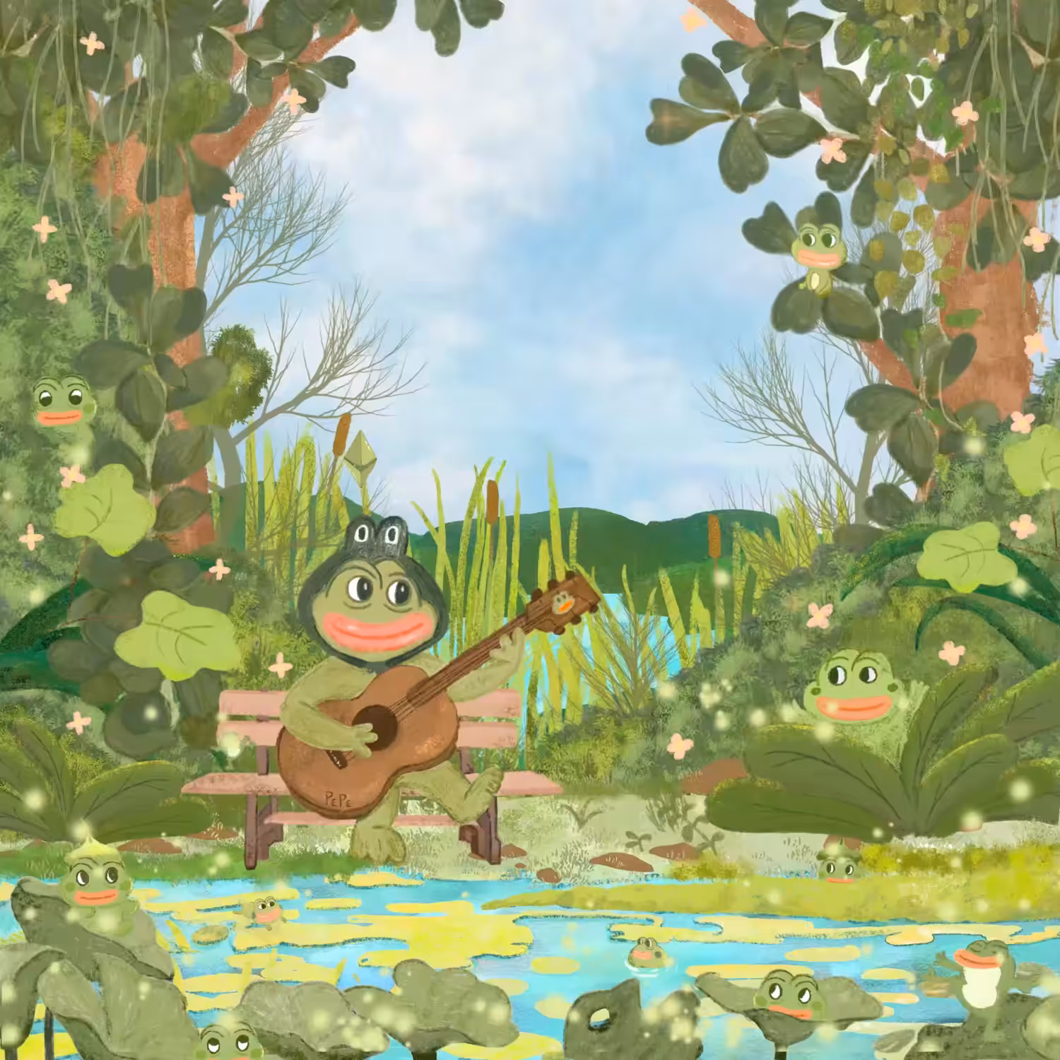 PEPE 's afternoon garden.