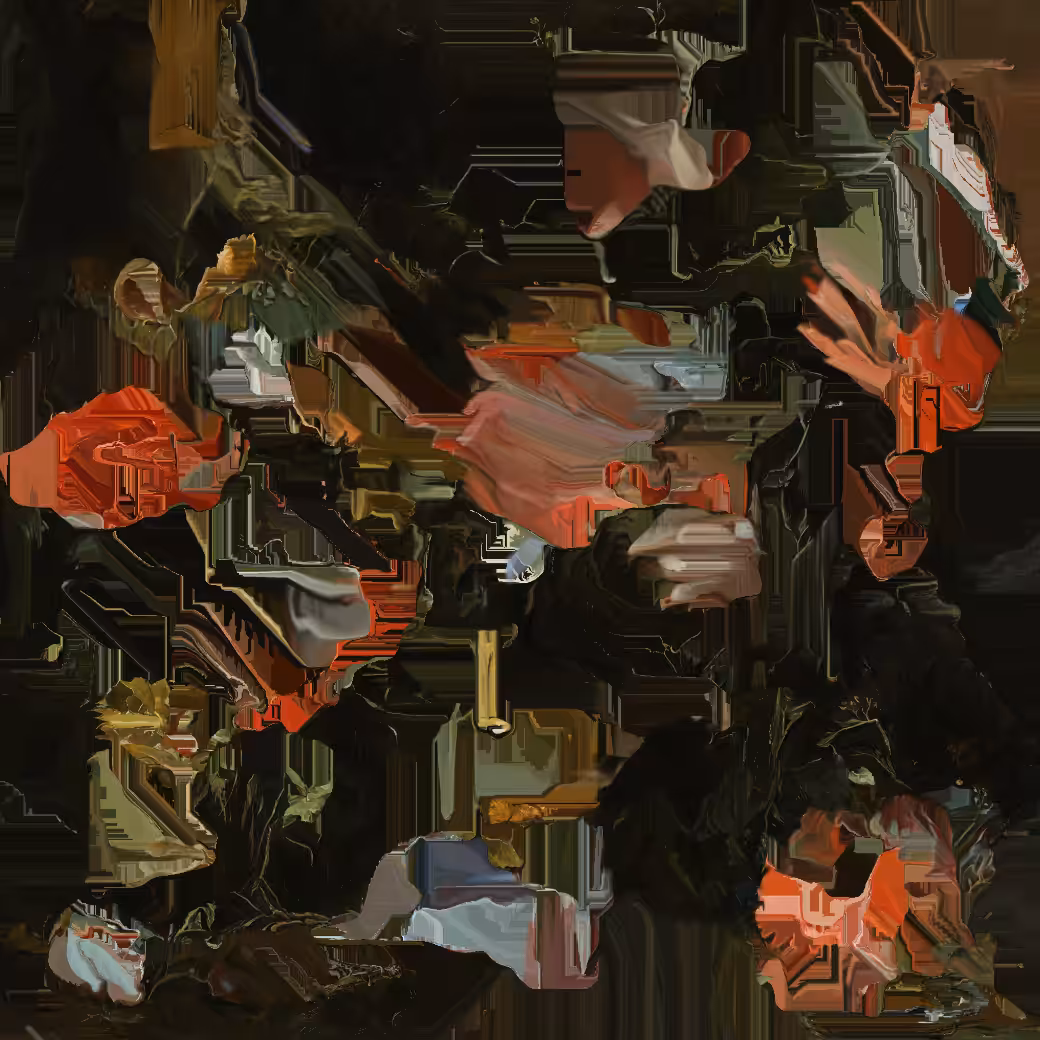 Flowers in a metal vase