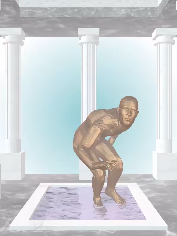 HeavenComputer: The Fragmented Sneaky Old Bronze Man #2977