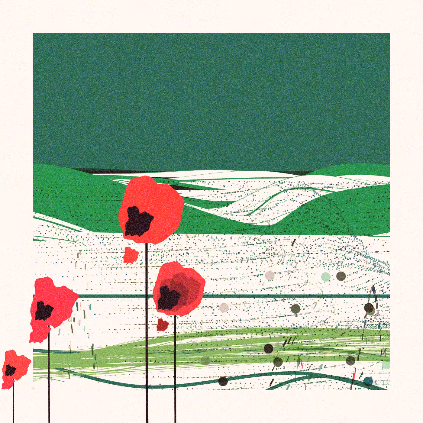 Rodeo posts: Poppies of Normandy