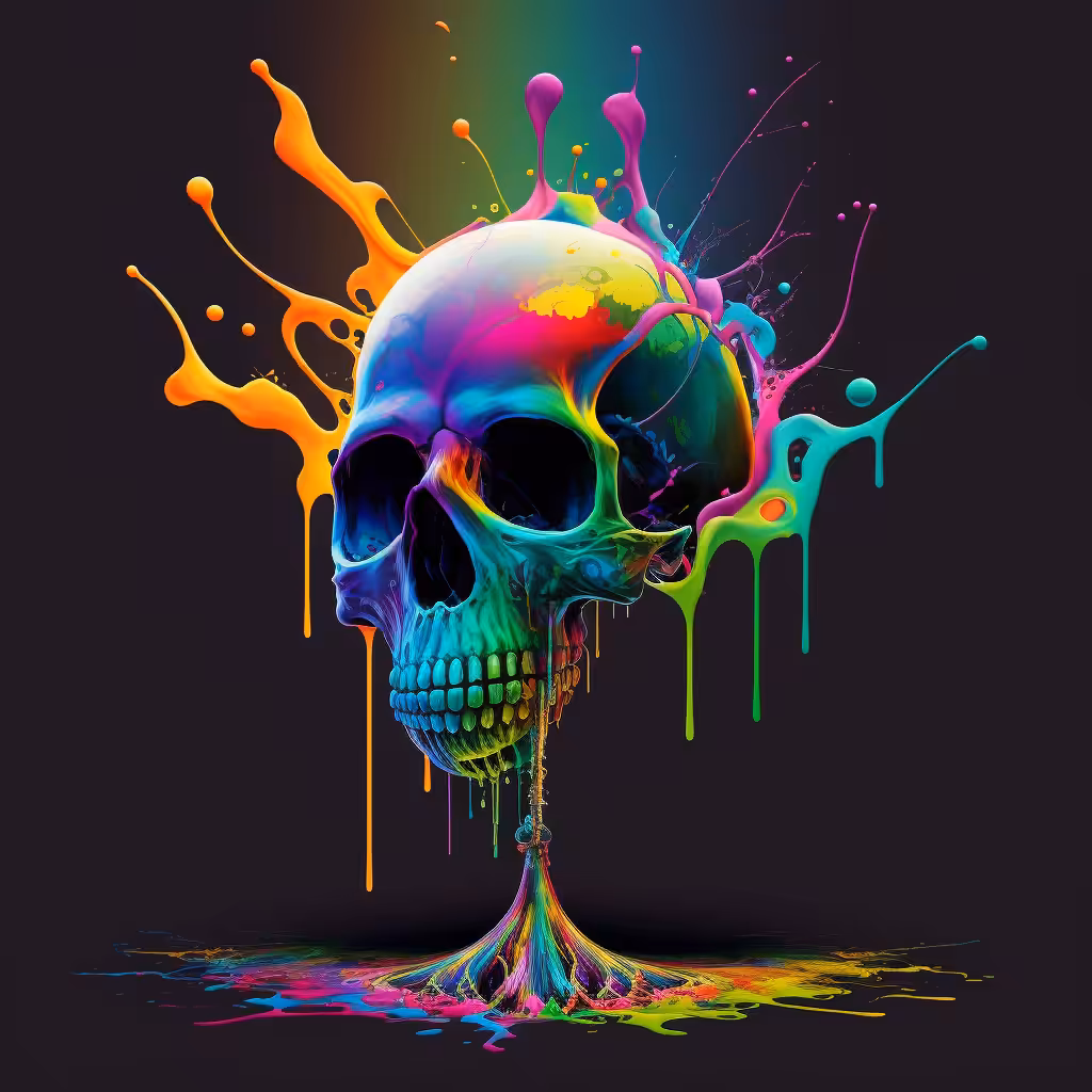 Trippy Skull Bong #1