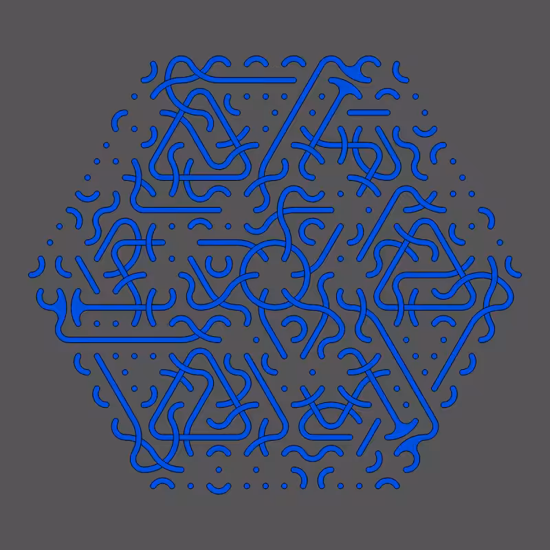 Threefold Symmetry - Dark Variations #117