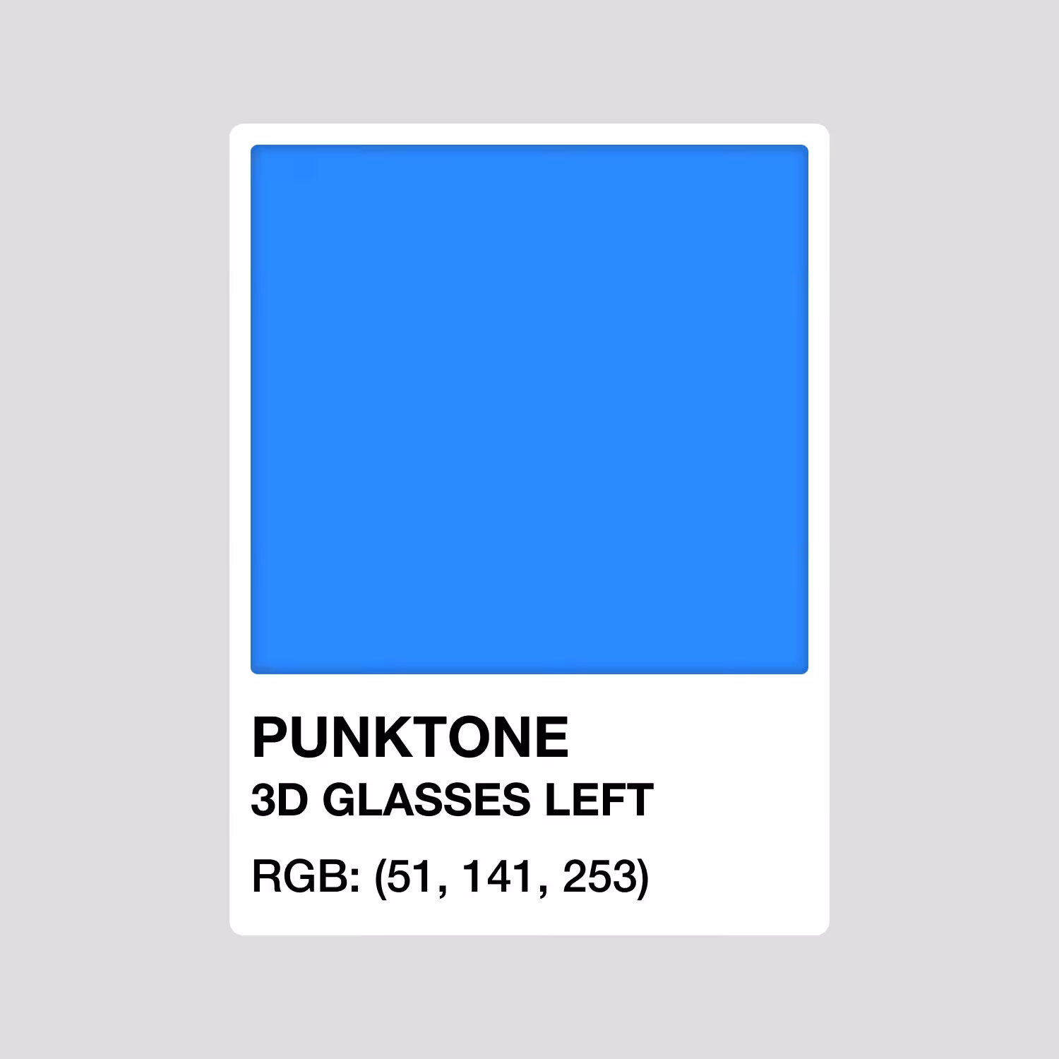 PUNKTONE 3D GLASSES LEFT